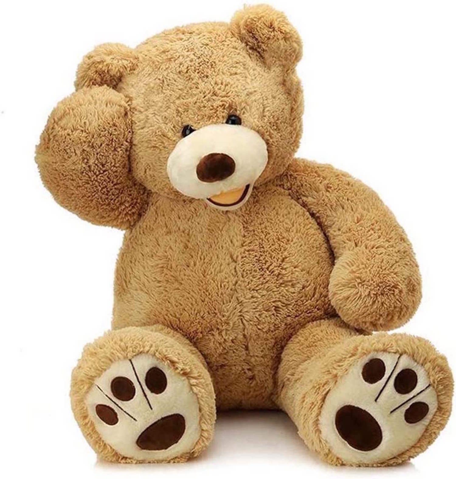 MorisMos Giant Teddy Bear with Big Footprints, 39 Inches
