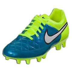 Nike Womens Tiempo Legend V FG Soccer Cleat Blue Lagoon/ Volt