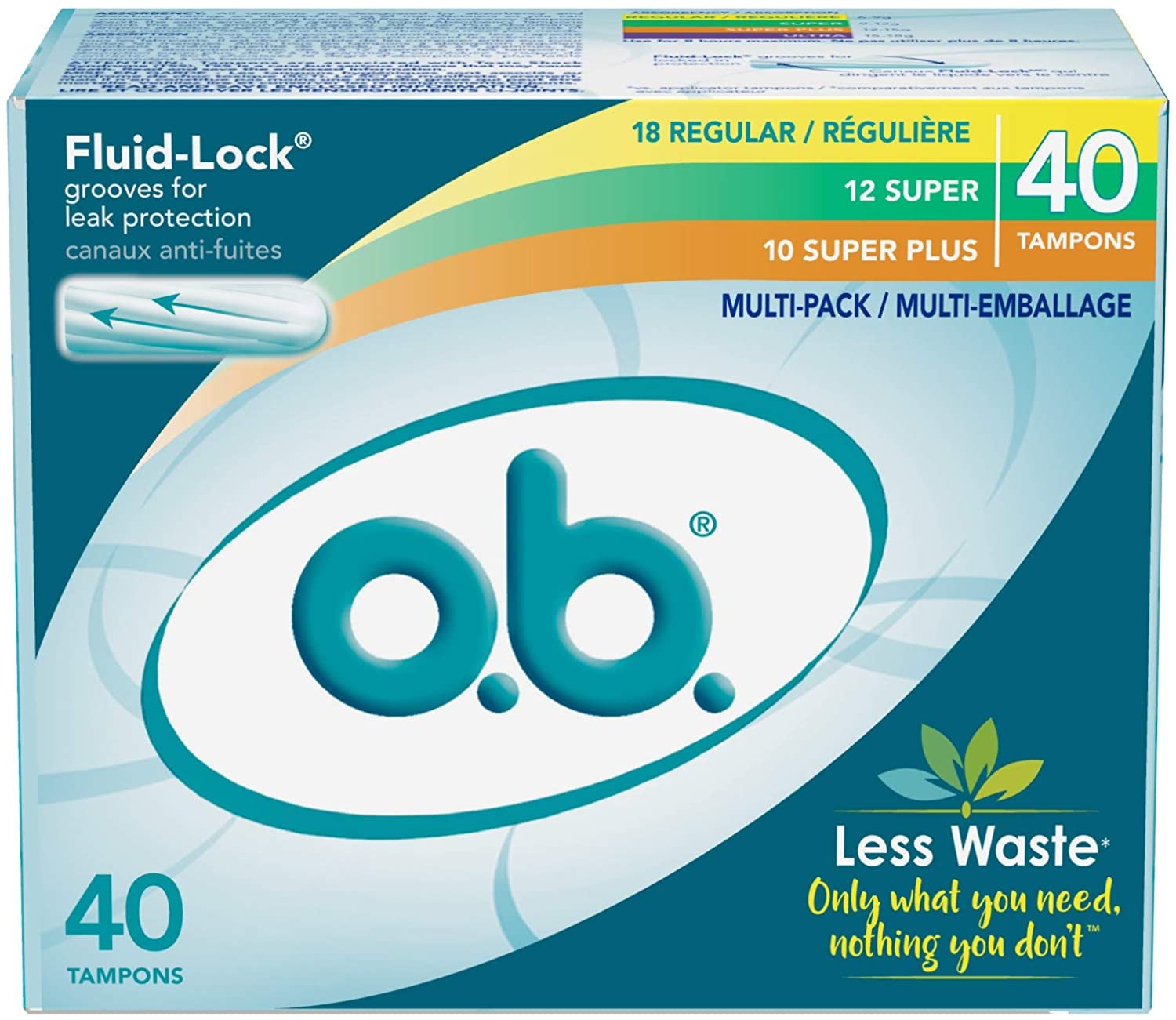 o.b. Applicator Free Tampons