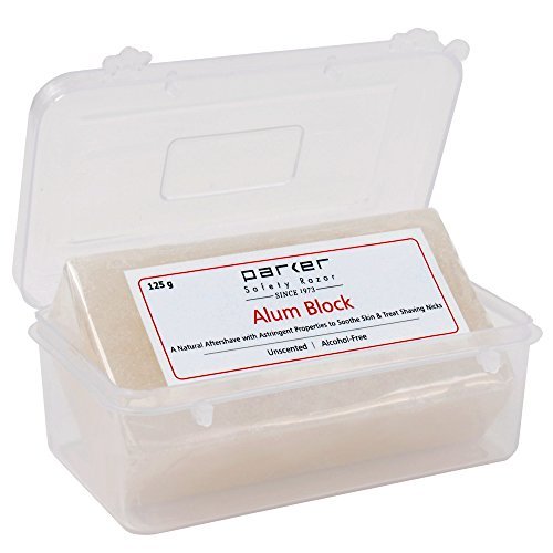 Parker Safety Razor's Large Alum Block with Travel Case