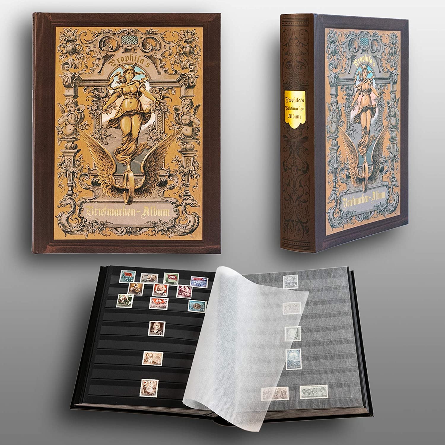 Prophila 60-Page Stamp Collector&#039;s Album