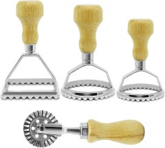 HOKICHEN Ravioli Stamp Set w/ Wooden Handle