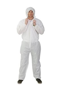 RAYGARD White Disposable Hooded Coveralls