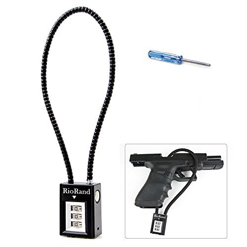 RioRand 3 Digit Combination 15 Inch Gun Cable Lock