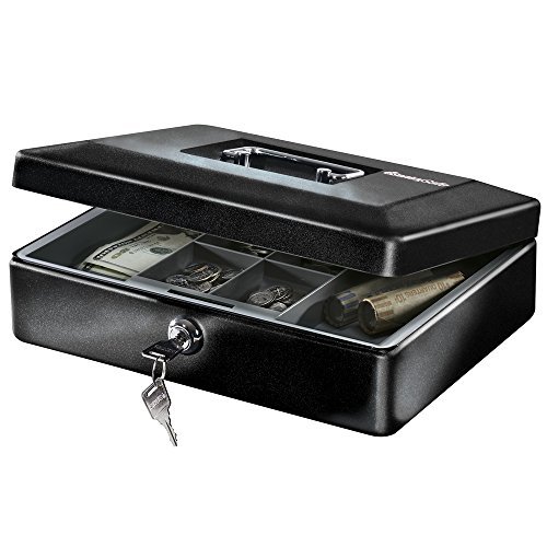 SentrySafe Locking Cash Box With Money Tray