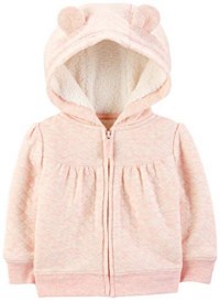 Simple Joys by Carter's Hooded Sweater Jacket With Sherpa Lining