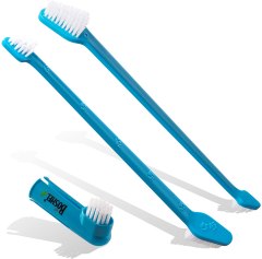 BOSHEL Long-Handled Dual-Headed Toothbrush