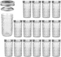VERONES Mason Canning Jars, 12 oz.