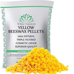 White Naturals Organic Yellow Beeswax Pellets